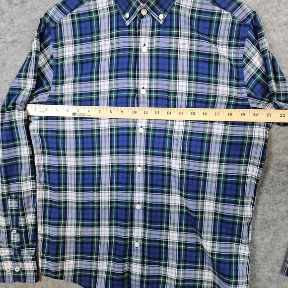 UntuckIt Women's Blue & Green Plaid‎ Button Down Size M Shirt Preston Ridge - Picture 7 of 11
